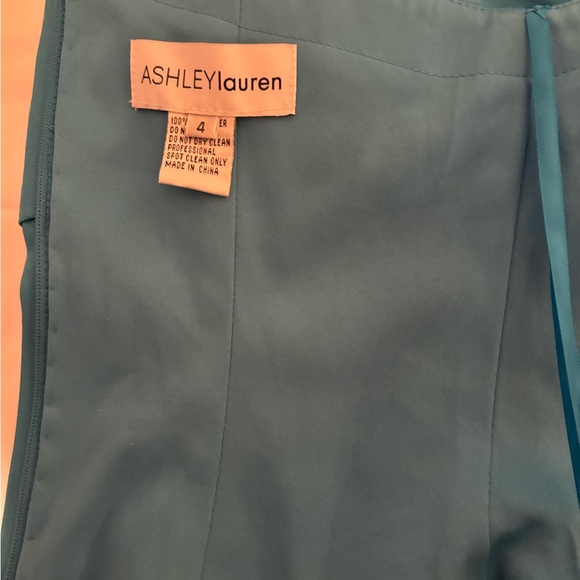 NEW WITH TAGS One shoulder turquoise top with ruffle detail by Ashley Lauren - Picture 4 of 4